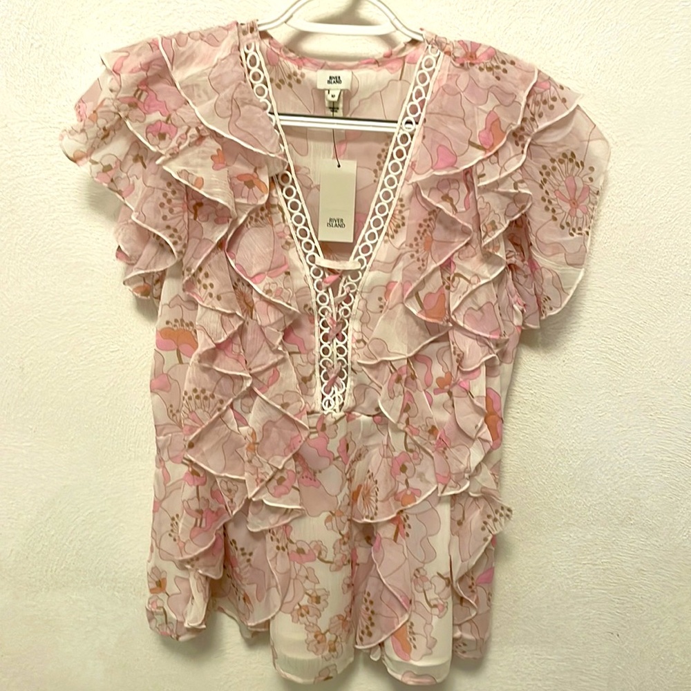 Beautiful River Island blouse size M or 10